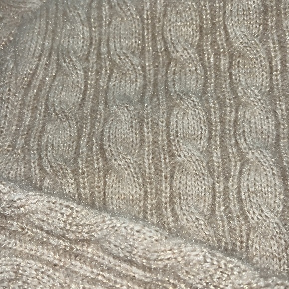 Lovers & Friends Everette Lurex Turtleneck Sweater in Nude - Picture 8 of 8